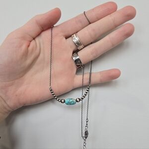 Whitewater Turquoise Sterling Necklace